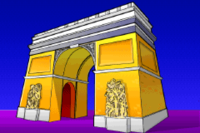 The Arc de Triomphe in the DOS release of Mario is Missing!