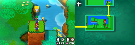 Block 29 in Dimble Wood of Mario & Luigi: Bowser's Inside Story + Bowser Jr.'s Journey.