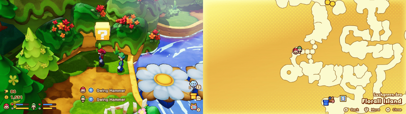 Seventh ? block in Florall Island from Mario & Luigi: Brothership