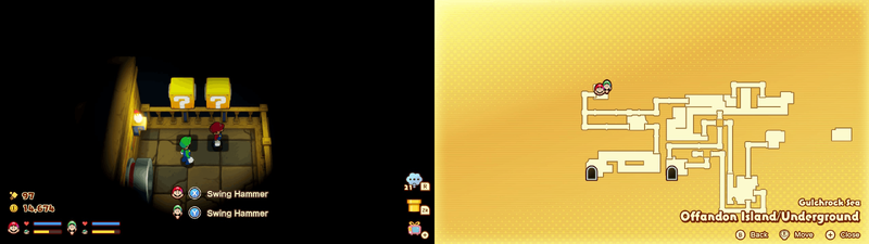 Blocks 22-23 in Offandon Island from Mario & Luigi: Brothership