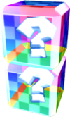 Artwork of a Double Item Box in Mario Kart: Double Dash!!