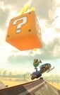 Coin Coffer hitting a ? Block in Mario Kart World
