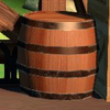A barrel in Shy Guy Train Tussle, from Mario Tennis Aces