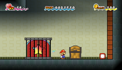 Last treasure chest in Mount Lineland of Super Paper Mario.