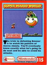 One of the Nintendo Collector Cards