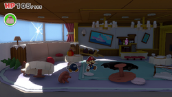 Thumbnail for "The Princess Peach - Nobody's Home" from Paper Mario: The Origami King used for Nintendo Music