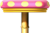 Sprite of a pink Mushroom Trampoline from New Super Mario Bros. 2.