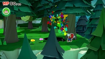 Not-Bottomless Hole No. 9 of Whispering Woods in Paper Mario: The Origami King.