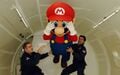 Photograph of Mario in a reduced-gravity aircraft (2007)