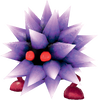 Artwork of the Burrbo enemy from Super Mario Odyssey. This is the variant found in Crumbleden, emerging from the scales of the Ruined Dragon.