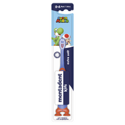 Mentadent toothbrush with a color scheme inspired by Toad