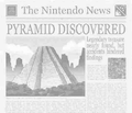 Article about the Golden Pyramid, as seen in the game's opening cutscene