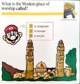 "What is the Moslem place of worship called?"