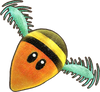 Official artwork of a Bunchabee in Yoshi and the Mysterious Book