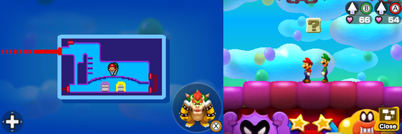 Only block in Challenge Node of Mario & Luigi: Bowser's Inside Story + Bowser Jr.'s Journey.