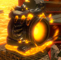 Screenshot of a K. Rool-like cannon enemy from Donkey Kong Bananza