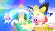 Kirby's Pichu cap, from Super Smash Bros. Melee.