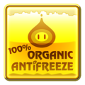 A Mario Kart Tour 100% Organic Antifreeze gold badge