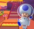 The course icon of the T variant with Toad (Astronaut)