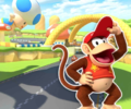 The course icon of the R variant with Diddy Kong