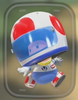 An outfit with a racing helmet with a visor