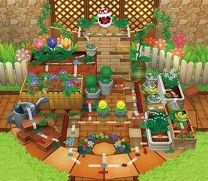 Mario Party DS Board: Wiggler's Garden