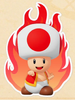 A sticker for the player card in Mario Tennis Fever