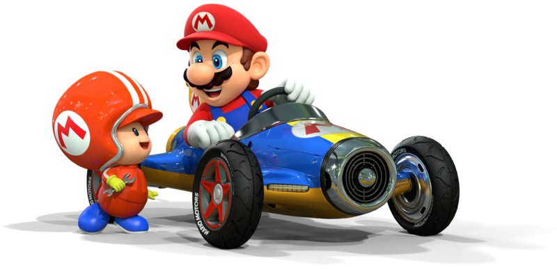 File:Mario and Toad Mechanic Artwork - Mario Kart 8.png