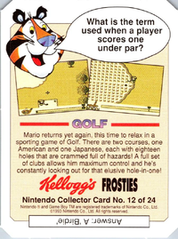 One of the Nintendo Collector Cards.