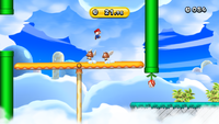 Screenshot of Rickety Sprint from New Super Mario Bros. U.