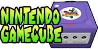 The logo for Nintendo GameCube, from Mario Kart Double Dash!!.
