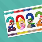 Thumbnail of a Super Mario-themed puzzle celebrating New Year 2022
