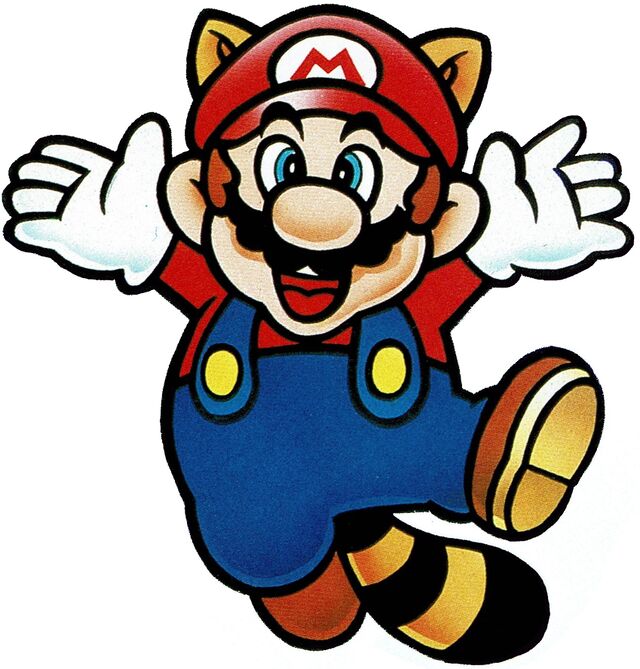 File:raccoon Mario Jumping Smb3 Art.jpg - Super Mario Wiki, The Mario 