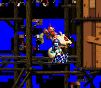 For List of Donkey Kong Country 2: Diddy's Kong Quest glitches. A crashed game due to defeating the 10th place Klank on Rickety Race.