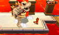Mario fighting Dry Bowser in Super Mario 3D Land