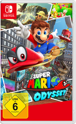 German box art of Super Mario Odyssey.