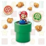 Assorted sweets in a Warp Pipe container from Super Nintendo World