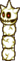 Sprite of a Skellokey, in the Mario & Luigi: Partners in Time game.