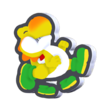Fluttering Yellow Yoshi Standee from Super Mario Bros. Wonder
