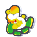 Fluttering Yellow Yoshi Standee from Super Mario Bros. Wonder