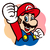 Sticker of Mario from Mario Party Superstars