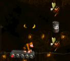 Tanked Up Trouble The first level of Chimp Caverns, Tanked Up Trouble similarly involves the Kongs traveling on a moving platform, except it has quickly draining fuel that can only be replenished by Fuel Canisters.