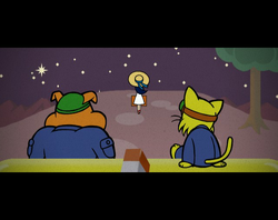 Alien Mitzi on Tomorrow Hill from WarioWare: Smooth Moves