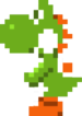 Yoshi using the Bitsize Candy from Mario Party 8