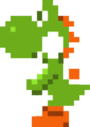 Yoshi using the Bitsize Candy from Mario Party 8