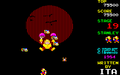 Gameplay of the stage in the Sharp X1 version