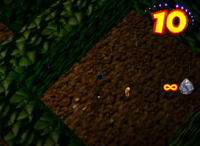 A Golden Banana for Lanky Kong in Creepy Castle.