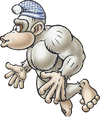 Image of Eddie the Mean Old Yeti from the Donkey Kong Card Game