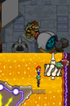 Mario and Luigi using Spin Jump in the Joint Tower from Mario & Luigi: Bowser's Inside Story