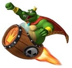 King K. Rool as he appears in Donkey Kong: Barrel Blast.